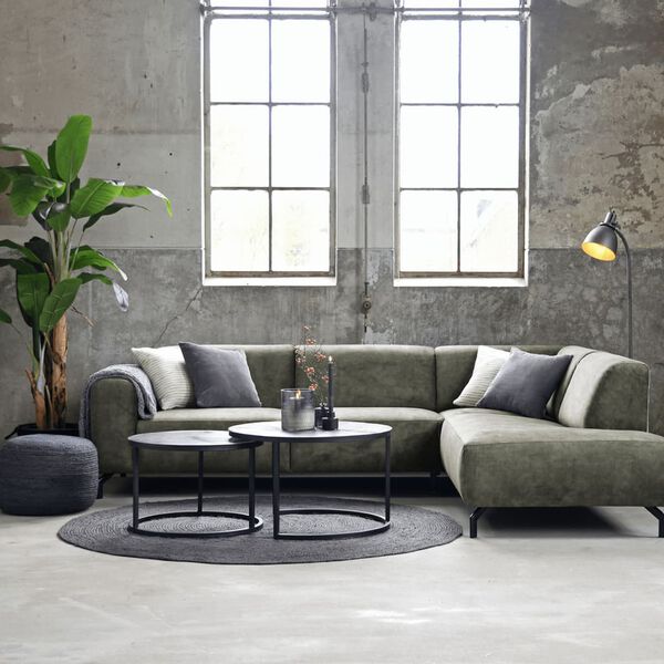 LABEL51 Juta antracitsz&uuml;rke XL-es m&eacute;retű kerek szőnyeg 150 x 150 cm