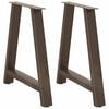 vidaXL 2 db A-alak&uacute; &eacute;tkezőasztal l&aacute;b 70x(72-73) cm ac&eacute;l