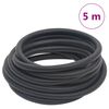 vidaXL fekete gumi &eacute;s PVC hibrid l&eacute;gt&ouml;mlő 0,6" 5 m