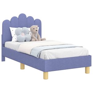 vidaXL Gyerek&aacute;gy keret fejt&aacute;ml&aacute;val Farmerk&eacute;k 70 x 140 cm sz&ouml;vet