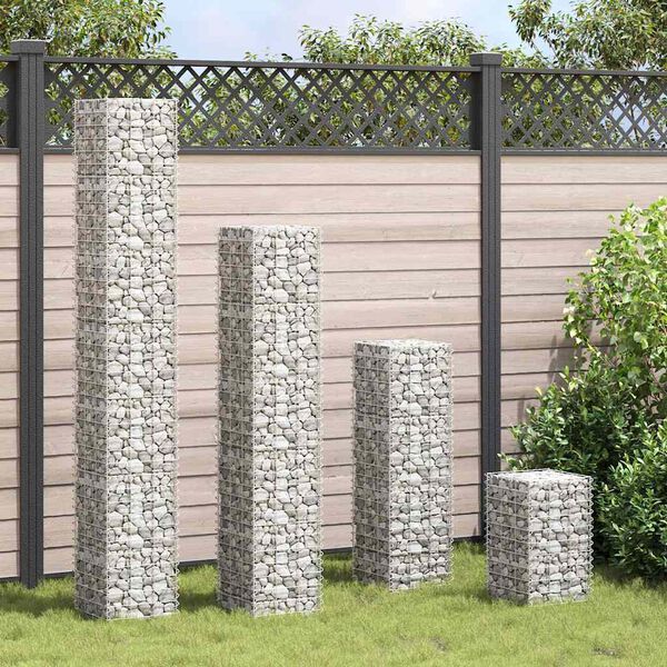vidaXL 4 db vas gabion magaságyás 30 x 30 x 50 / 100 / 150 / 200 cm