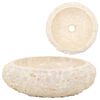 vidaXL krémszínű márvány mosdókagyló 40 x 12 cm