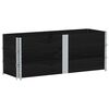 vidaXL 3 db fekete t&ouml;m&ouml;r fenyőfa raklapmagas&iacute;t&oacute; 150 x 50 cm