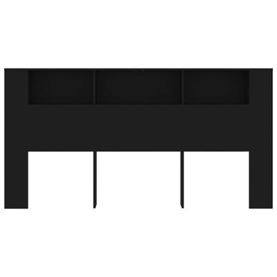 vidaXL fekete áthidaló szekrény 200x18,5x104,5 cm