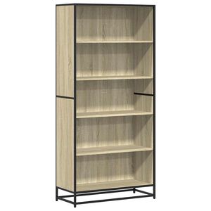 vidaXL sonoma t&ouml;lgy sz&iacute;nű szerelt fa k&ouml;nyvszekr&eacute;ny 80,5x35x170,5 cm
