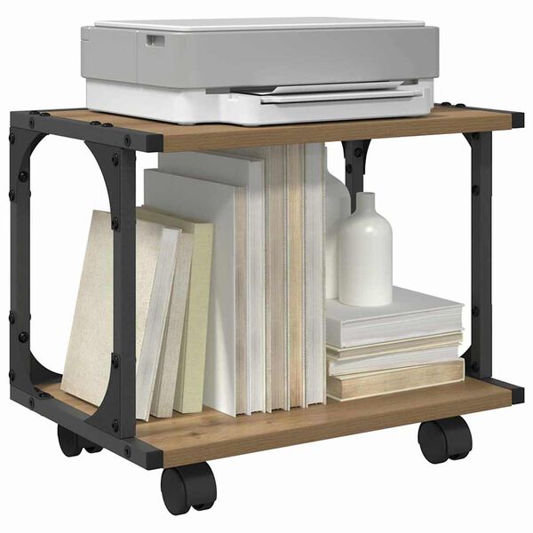 vidaXL Nyomtat&oacute;&aacute;llv&aacute;ny Artisan t&ouml;lgy 41 x 28 x 33.5 cm Faanyag