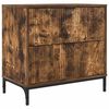 vidaXL &Eacute;jjeli asztal F&uuml;st&ouml;lt t&ouml;lgy 63.5 x 36 x 61 cm Szerelt fa