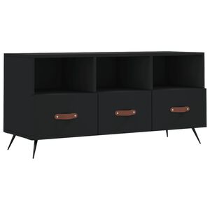 vidaXL fekete szerelt fa TV-szekr&eacute;ny 102 x 36 x 50 cm