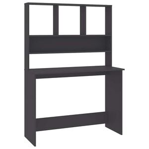 vidaXL sz&uuml;rke forg&aacute;cslap &iacute;r&oacute;asztal polcokkal 110 x 45 x 157 cm
