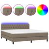 vidaXL t&oacute;psz&iacute;nű sz&ouml;vet rug&oacute;s &eacute;s LED-es &aacute;gy matraccal 180 x 200 cm