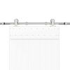 vidaXL ezüstszínű rozsdamentes acél tolóajtó fémszerelék készlet 183cm
