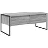 vidaXL Doh&aacute;nyz&oacute;asztal Sz&uuml;rke Sonoma 100 x 46 x 40 cm Szerelt Fa