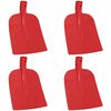 vidaXL Lap&aacute;t Fej 4 pcs Piros 32 x 24,5 cm Porsz&oacute;rt ac&eacute;l