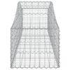 vidaXL 14 db &iacute;ves horganyzott vas gabion kos&aacute;r 200x50x40/60 cm