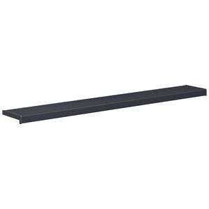 vidaXL Ablakp&aacute;rk&aacute;ny Antracit fa erezettel 140 x 25 x 4,5 cm PVC