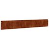 vidaXL 50 db rugalmas corten ac&eacute;l gyepszeg&eacute;ly 15 x 103 cm