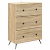 vidaXL Fi&oacute;kos szekr&eacute;ny Sonoma T&ouml;lgy 66 x 34,5 x 90 cm Szerelt Fa
