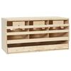 vidaXL 3 rekeszes t&ouml;m&ouml;r fenyőfa ty&uacute;k f&eacute;szkelő 72 x 33 x 38 cm