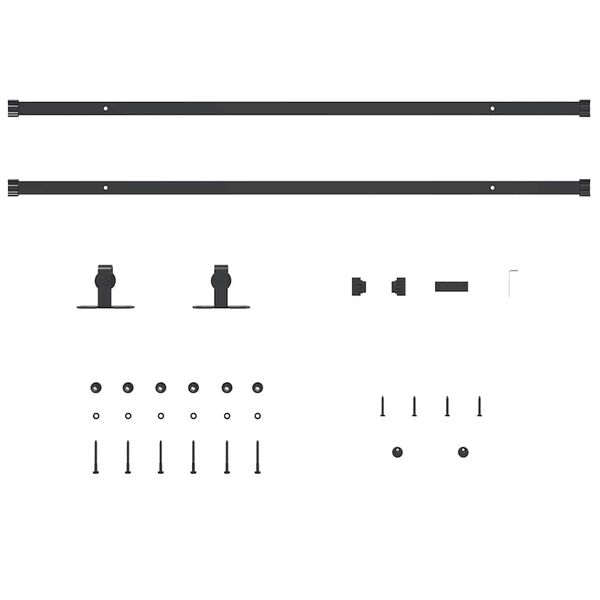vidaXL Tol&oacute;szekr&eacute;ny ajt&oacute;k&eacute;szlet 213 cm sz&eacute;nac&eacute;l