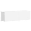 vidaXL 3 r&eacute;szes feh&eacute;r szerelt fa TV-szekr&eacute;nyszett