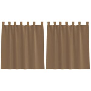 vidaXL 2 db vil&aacute;gosbarna f&aacute;tyolf&uuml;gg&ouml;ny&ouml;k hurokkal 140x140 cm