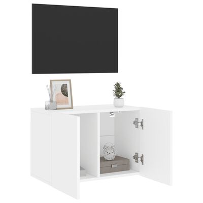 vidaXL fehér falra szerelhető TV-szekrény 60 x 30 x 41 cm