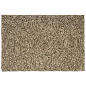 vidaXL Ter&uuml;letszőnyegek Term&eacute;szetes &eacute;s Fekete 240 x 340 cm Juta