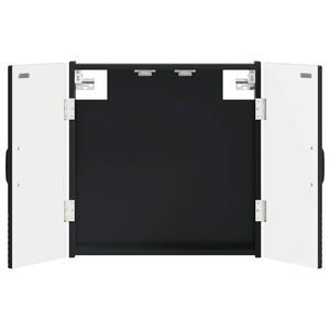 vidaXL Darts szekr&eacute;ny UTRECHT Fekete 52,5 x 10,5 x 53,5 cm Szerelt Fa
