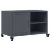 vidaXL antracitsz&uuml;rke ac&eacute;l TV-szekr&eacute;ny 68 x 39 x 43,5 cm