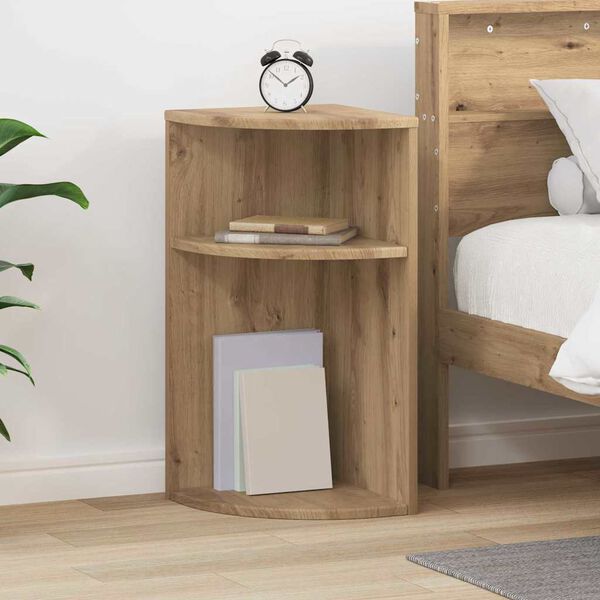 vidaXL V&eacute;gasztal Artisan t&ouml;lgy 29,6 x 29,6 x 60 cm Faanyag