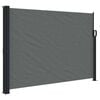 vidaXL antracitsz&uuml;rke beh&uacute;zhat&oacute; oldals&oacute; napellenző 140 x 600 cm