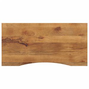 vidaXL t&ouml;m&ouml;r nyers mang&oacute;fa &iacute;ves asztallap 110 x 50 x 2,5 cm