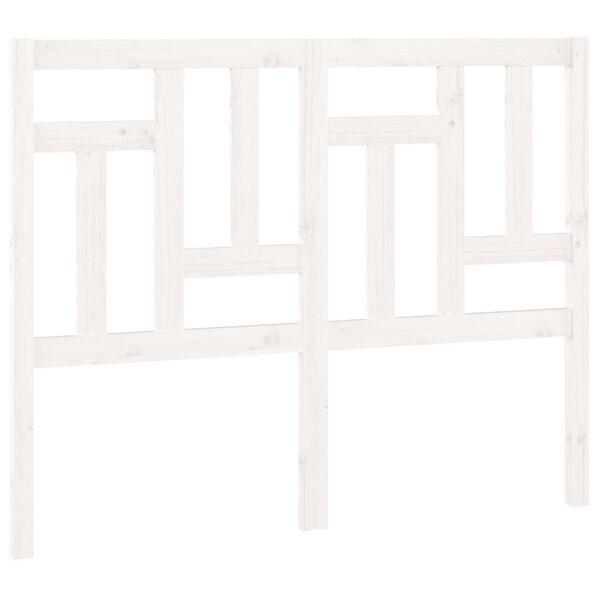vidaXL fehér tömör fenyőfa ágyfejtámla 205,5 x 4 x 100 cm