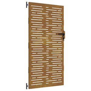 vidaXL n&eacute;gysz&ouml;gmint&aacute;s corten ac&eacute;l kerti kapu 85 x 200 cm
