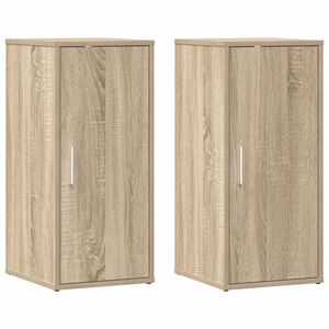 vidaXL 2 db sonoma-t&ouml;lgysz&iacute;nű forg&aacute;cslap cipősszekr&eacute;ny 32 x 35 x 70 cm