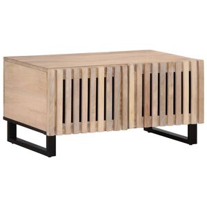 vidaXL feh&eacute;r t&ouml;m&ouml;r mang&oacute;fa doh&aacute;nyz&oacute;asztal 80 x 51 x 40 cm