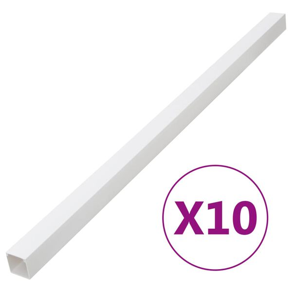 vidaXL PVC k&aacute;belcsatorn&aacute;k 40 x 40 mm 10 m