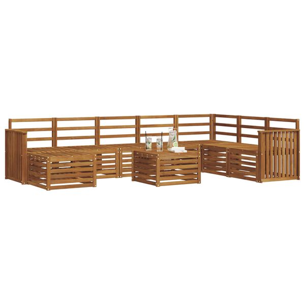 vidaXL &Uuml;lőgarnit&uacute;r&aacute;k Term&eacute;szetes T&ouml;m&ouml;r Ak&aacute;cfa