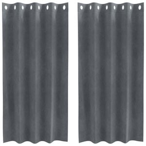 vidaXL S&ouml;t&eacute;t&iacute;tő f&uuml;gg&ouml;ny&ouml;k 2 pcs Vil&aacute;gossz&uuml;rke 140 x 175 cm B&aacute;rsony