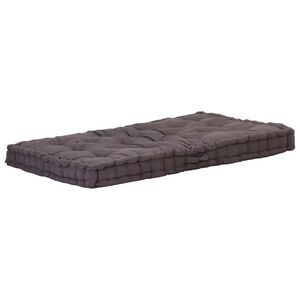 vidaXL antracitsz&uuml;rke pamut raklappadl&oacute;-p&aacute;rna 120 x 80 x 10 cm