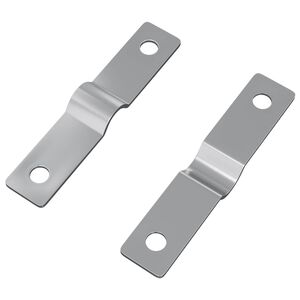 vidaXL &Uuml;tk&ouml;zőlemez 2 pcs Ez&uuml;st 50 x 10 x 1,2 mm Vas