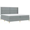vidaXL Boxrug&oacute;s &aacute;gy LED szalagokkal Vil&aacute;gossz&uuml;rke 200 x 200 cm sz&ouml;vet