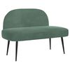 vidaXL K&aacute;rpitozott pad h&aacute;tt&aacute;ml&aacute;val tengerz&ouml;ld 110 x 60 x 76 cm B&aacute;rsony