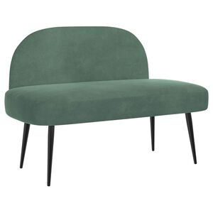 vidaXL K&aacute;rpitozott pad h&aacute;tt&aacute;ml&aacute;val tengerz&ouml;ld 110 x 60 x 76 cm B&aacute;rsony