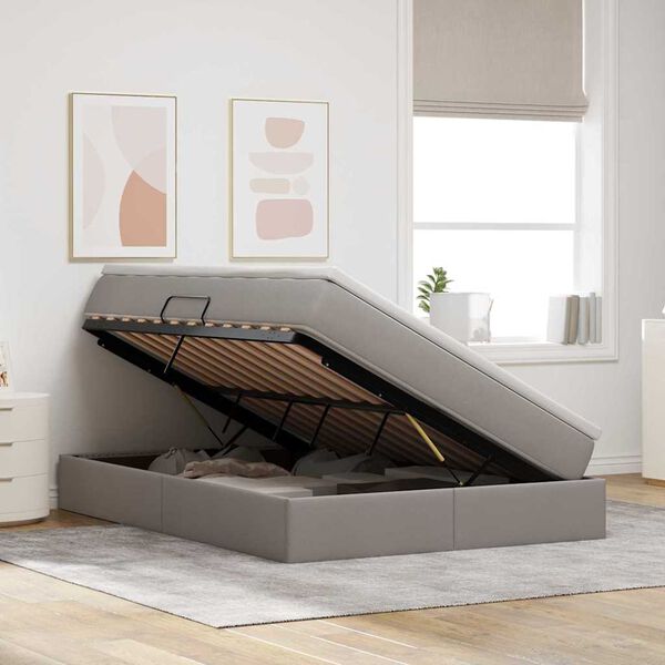 vidaXL &Aacute;gy t&aacute;rol&oacute;val &eacute;s matraccal T&oacute;psz&iacute;nű 140 x 200 cm Poli&eacute;szter