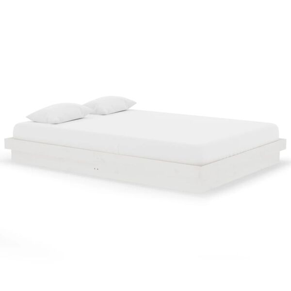 vidaXL feh&eacute;r t&ouml;m&ouml;r fa &aacute;gykeret 140x200 cm