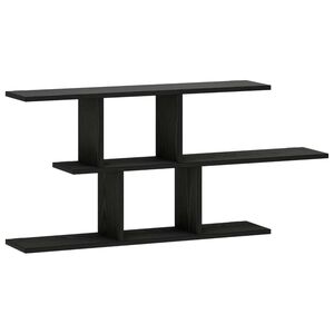 vidaXL Falpolc Fekete T&ouml;lgy 100 x 17 x 45,5 cm Szerelt Fa