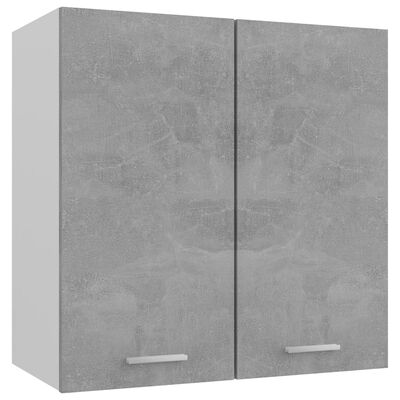 vidaXL betonszürke forgácslap függő szekrény 60 x 31 x 60 cm