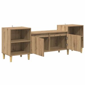 vidaXL TV szekr&eacute;ny 160 x 35 x 55 cm Artisan t&ouml;lgy Szerelt Fa