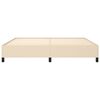 vidaXL krémszínű szövet ágykeret matrac nélkül 200 x 200 cm